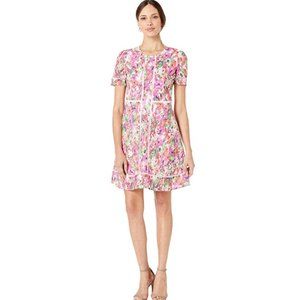 Maggy London Paint Brush Fit and Flare Dress NWT